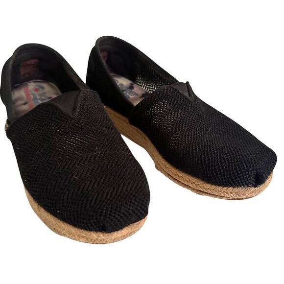 BOBS Women’s Size 8 Black Woven Memory Foam From Sketchers Slip Bohemian EUC - Picture 16 of 16